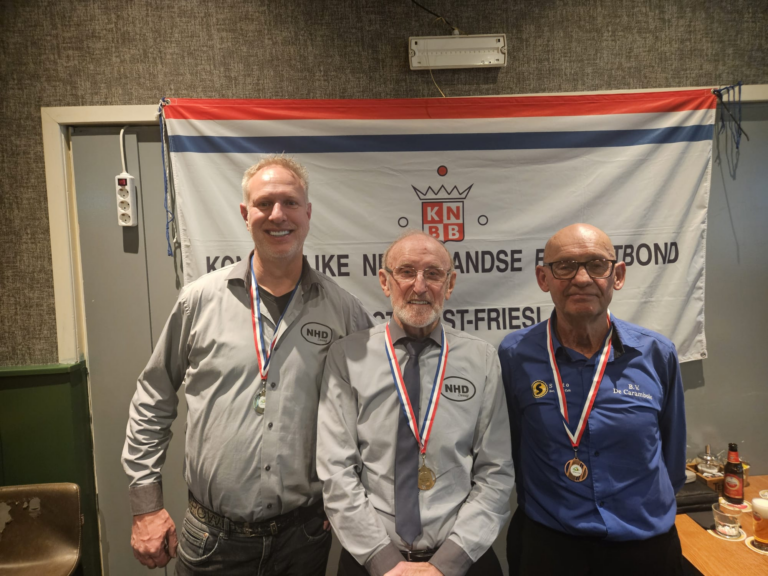 Johan Kolenbrander Districtskampioen Bandstoten klein 1e klasse!