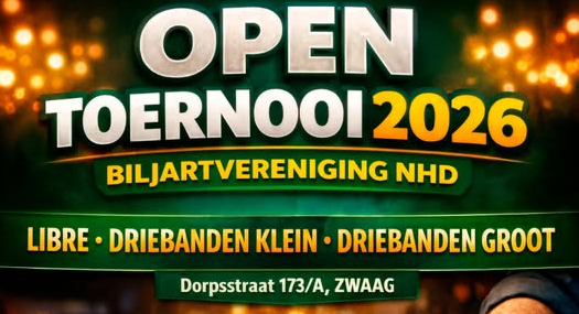 Finale N.H.D. Open Toernooi op 8 en 9 mei